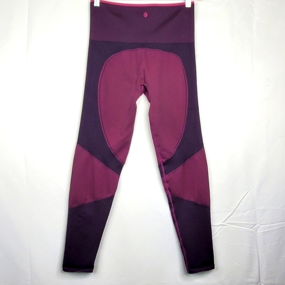 ThirdLove Flex Seamless Compression Leggings Size L Power Purple Exercise Tights - Picture 4 of 13